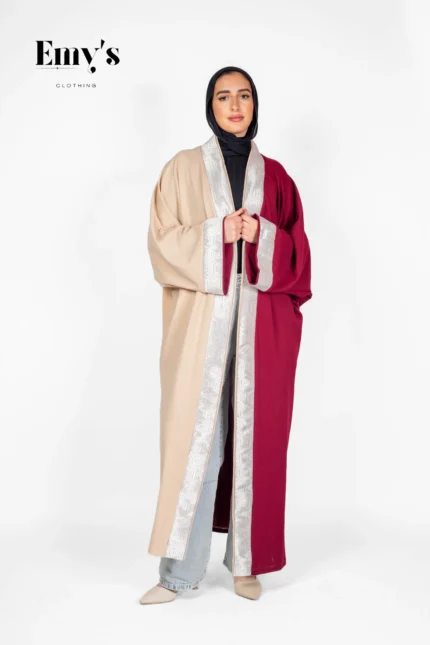 double colored kaftan