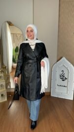 ⁦كوت جلد طويل⁩ - الصورة ⁦21⁩