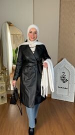 ⁦كوت جلد طويل⁩ - الصورة ⁦6⁩