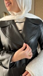 ⁦كوت جلد طويل⁩ - الصورة ⁦23⁩