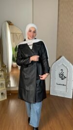 ⁦كوت جلد طويل⁩ - الصورة ⁦24⁩