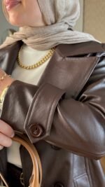 ⁦كوت جلد طويل⁩ - الصورة ⁦16⁩