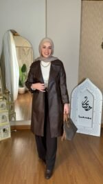 ⁦كوت جلد طويل⁩ - الصورة ⁦14⁩