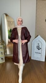⁦كوت جلد طويل⁩ - الصورة ⁦8⁩